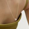 LUNNE Silver 925 8mm Ball Drop Long Necklace #LSN57