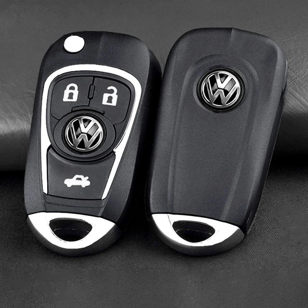 2025 Hot Car Key Stickers Auto Control Keychain Accessories For Volkswagen VW GTI Rline R Polo Golf Passat Magotan Tiguan Jetta