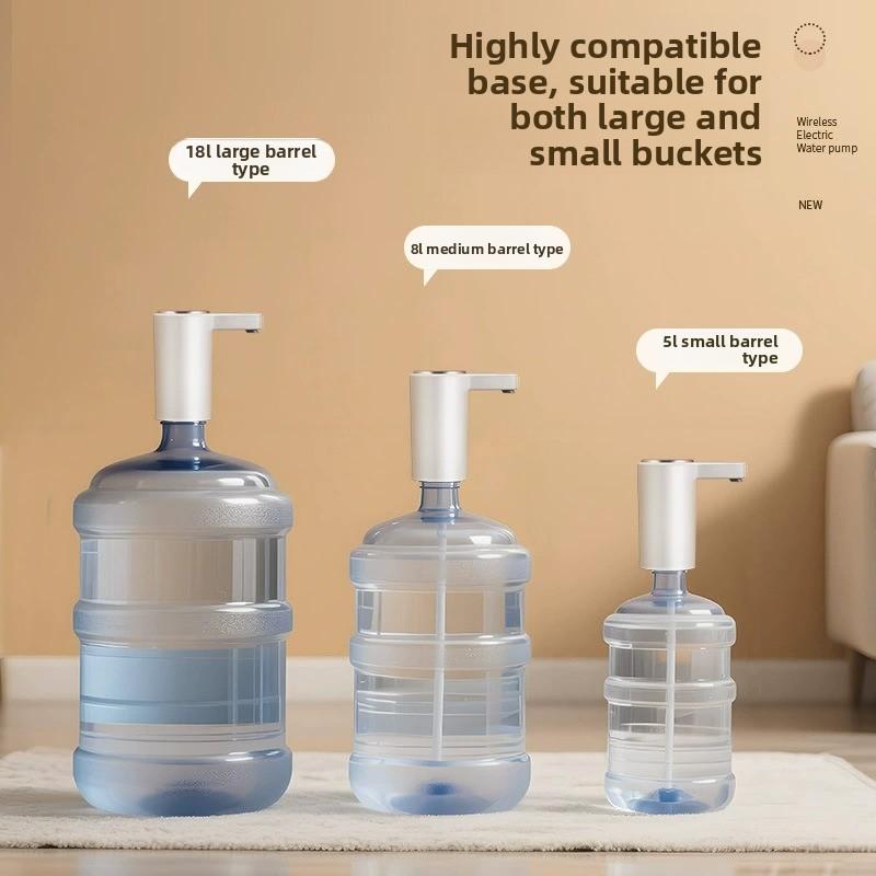 Bomba de agua eléctrica recargable para garrafas dispensador portátil automático de agua