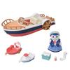 Sylvanian Families Vehicles Exciting Boat ST Mark Ages 3 and Toy Sylvanian Epoch [Captain Seal's Set] V-08 Certified, Up, Dollhouse, Families,