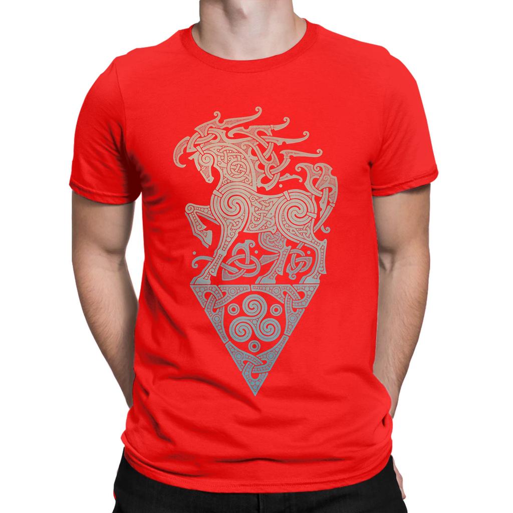 SLEIPNIR ODINS STEED Funny 100 Cotton TShirt Sleipnir Tees Tops For Unisex
