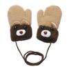 New Hot Boys Girls Baby Newborn Kids Gloves Cute Cartoon Thick Warm Knitted Mittens