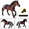 Oenux Оригинал Лесной Дикий Степной Конь Сельскохозяйственное Животное Лошадь Реалистичная Модель Фигурки Хафлингер Ферганский конь ПВХ Фигурки Игрушка Ребенок