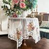 French Romantic Lace Tablecloth Square Fabric Cover Towel TV Cover Cloth Square Tablecloth Round Table Cloth