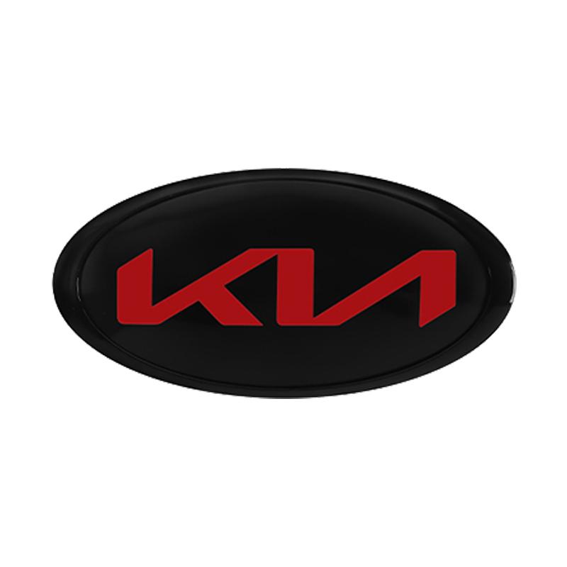 AAAGR1 1pcs 3D ABS Car Front Hood Logo Emblem Badge Sticker For KIA K2 K3 K5 K7 EV6 KX3 Soul Seltos Sportage Cerato Optima Sorento