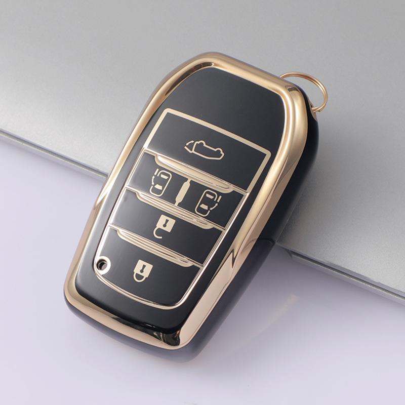 5/6 Buttons TPU Car Key Case Cover for Toyota Land Cruiser 200 300 Fortuner Camry Prado Crown TLK 200 Yaris Cross Hilux Innova