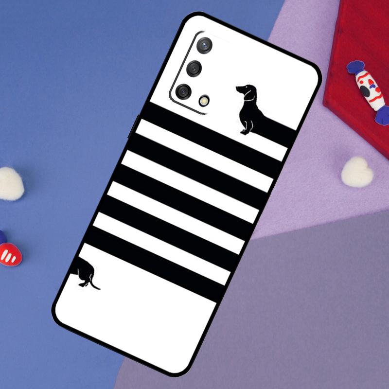 Чехол для собаки таксы для OPPO A96 A76 A16 A18 A58 A78 A98 A17 A77 A54 A57 S A74 A5 A9 A53 A52 A72 A15 A93