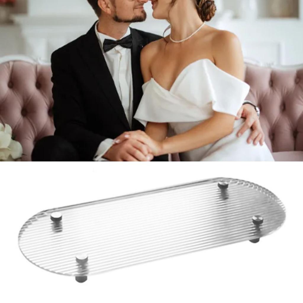 Прозрачный поднос для туалетного столика, прозрачный акриловый, простой, современный стиль, широко используемый поднос для журнального столика для семьи O