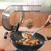 SUPOR 30cm Non-Coated Fine Iron Wok with Standable Lid