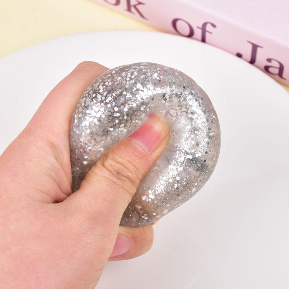Soft Stress Relieving Crystal Bun with Steamer Dough Ball Fidget Toys Gifts