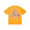 Palace FW21 Tri-Sticker Pack Граффити Принт Круглый вырез Короткий рукав Футболка Унисекс Топы Желтый P21TS110