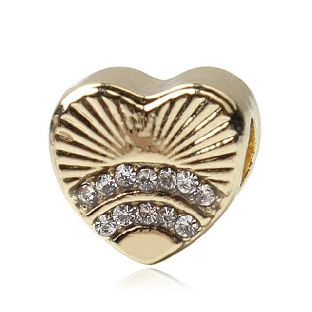 Crystal Simulate Pearl Heart Flower Beads For Women Bracelets And Bracelets DIY Jewelry