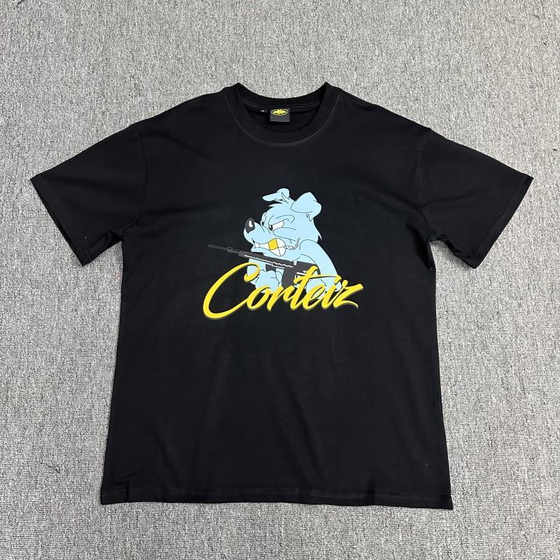 Cor Basic Series Short Sleeve T-Shirt Phantom Letter Print Couple Style Loose Fit Tee