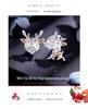S925 Silver Snowflake Earrings Set: Elegant Week-Long Gift for Girlfriend