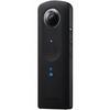 RICOH THETA S Black 360° Spherical Camera 360° Full HD 30fps Full High-definition Video 25 Minutes of Continuous Shooting Highly Accurate Natural Stit