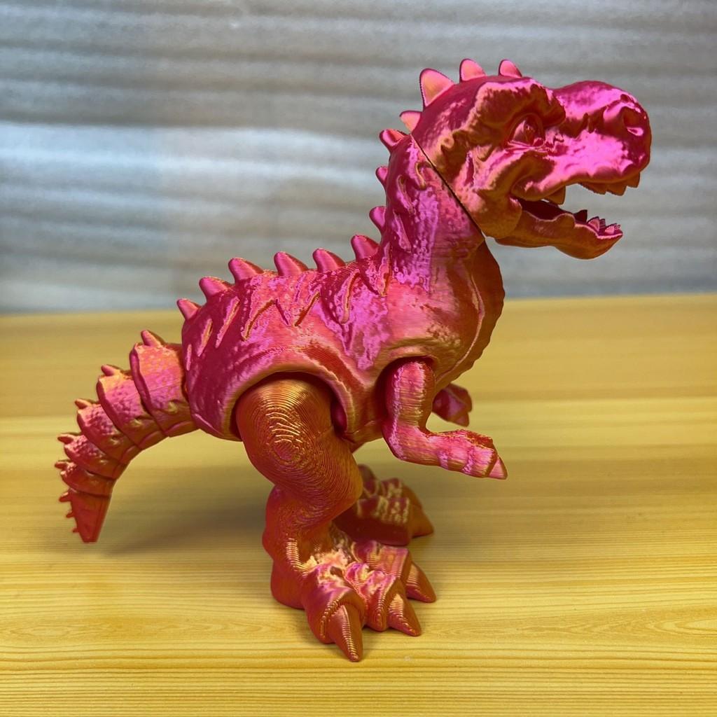 Dinosaur Toy 3d Printed T Rex Kids Creative Multicolor Articulated Display Model For Children