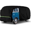 1 Set Car Cover Waterproof All Weather Compatible For VW BUS T1 T2 T3 1950-1992 With Door Zipper Windproof With Storage Bag
