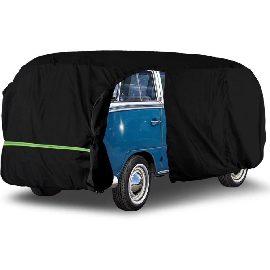 1 Set Car Cover Waterproof All Weather Compatible For VW BUS T1 T2 T3 1950-1992 With Door Zipper Windproof With Storage Bag