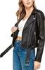 Black Women Genuine Leather Jacket Soft Lambskin Biker Motorcycle Stylish Casual