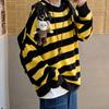New Autumn Winter Casual Loose Sweater Pullovers Striped Jumper Warm Sweaters