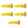 Pack of 5 Cute Bee Hair Clips for Kids Mixed ABS Plastic Hairpins Lightweight Girls Hair Accessories Multi Color Set