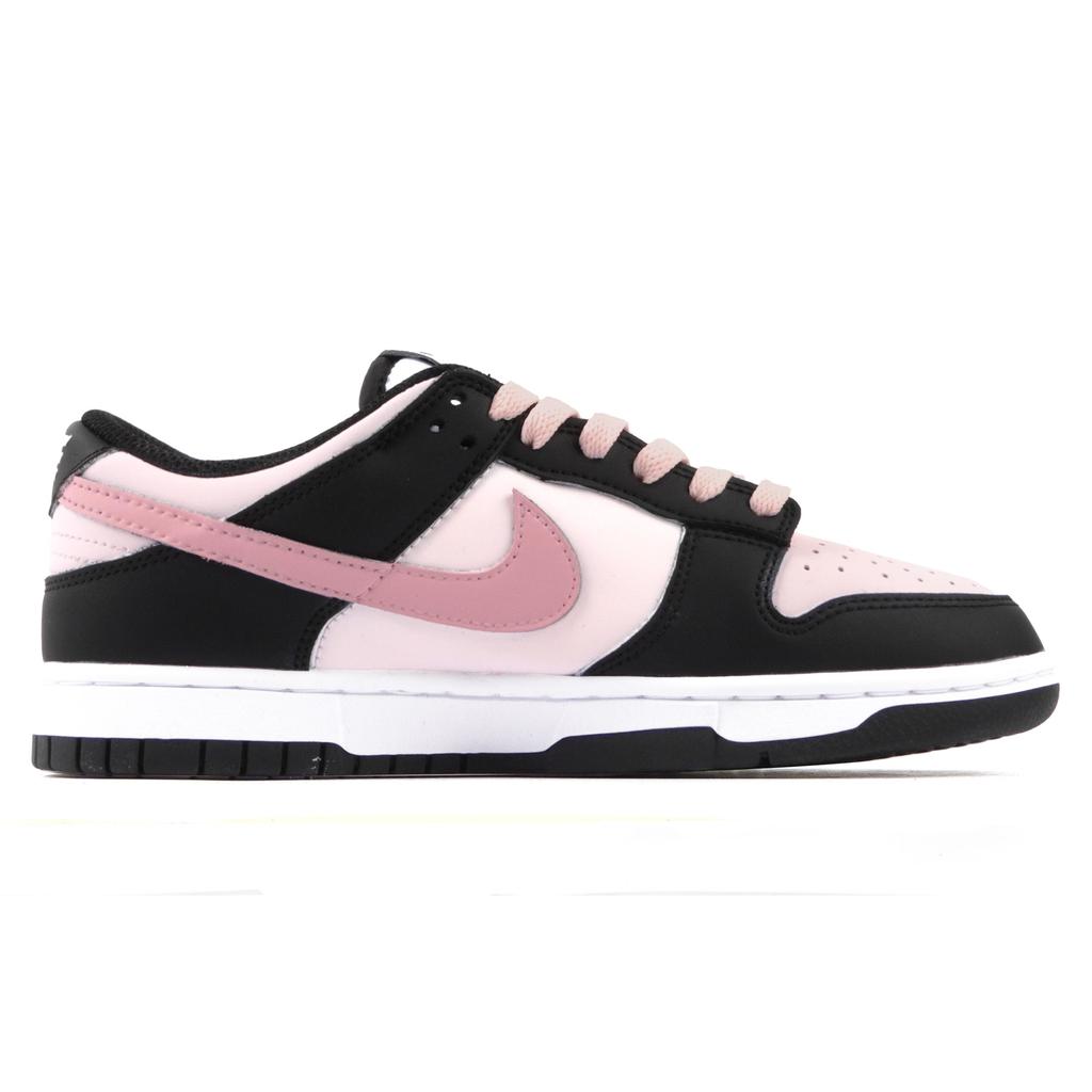 Nike Dunk Abrasion Resistant Abrasion Resistant Low top Skateboard Shoes Women's Black Pink DD1391-100(Team1192-)