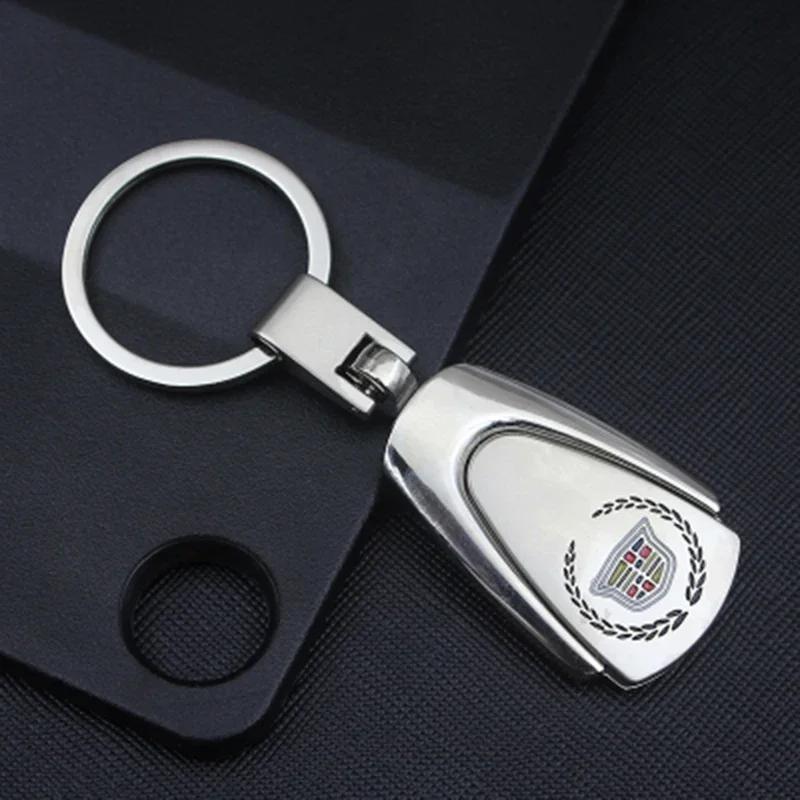 Metal Car Key Chain Keyrings Buckle for Cadillac CT4 CT5 CT6 ATS XTS XT4 XT5 XT6 Escalade SRX BLS Seville Styling Accessories