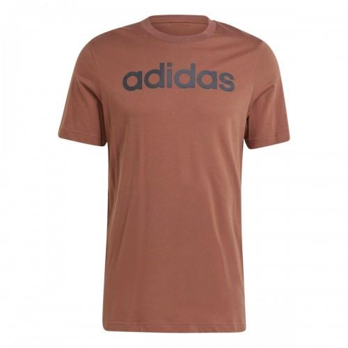Adidas Mens Essentials Linear Embroidered Logo T-Shirt