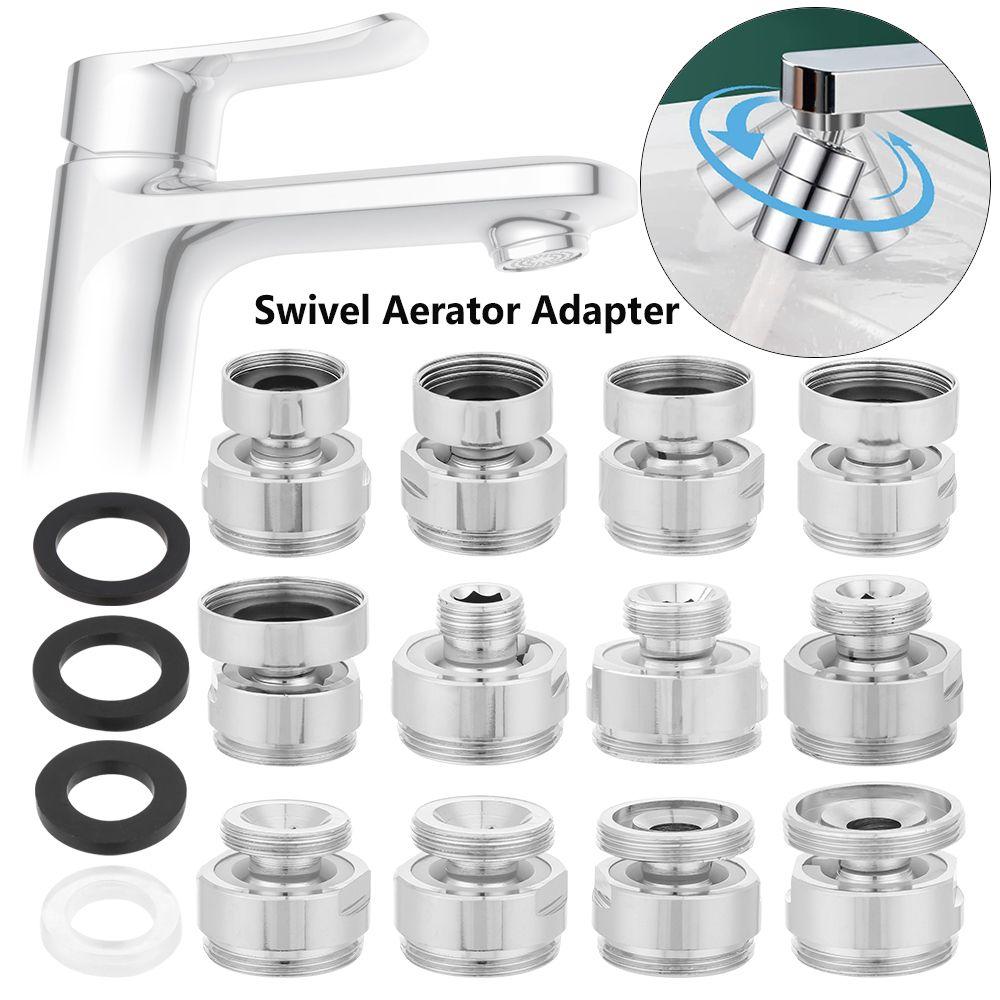 Accessories Faucet Adapter Swivel Aerator Adapter Tap Aerator Connector 360 Degree Adjustable