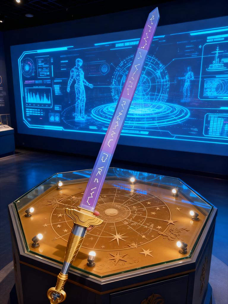 Меч с символом Наряды Демон Ролевая игра Охотники Меч Косплей Реквизит Женщины Мужчины Хэллоуин Карнавальный костюм Аксессуары