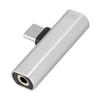 2 in 1 Type C to 3.5mm Jack Headphone USB Charging Converter Multi function Transverter