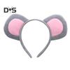 Mouse Costume Set Mouse Ear Headband Tail Nose Bow Tie Gloves Set Cosplay Costume Accessory for Halloween Christmas Parties