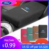 Car Sticker Hot For Ford Car Suede Armrest Mat Arm Rest Box Cushion Protection Decoration Pad For Ford Focus mk2 mk3 Fiesta mk7