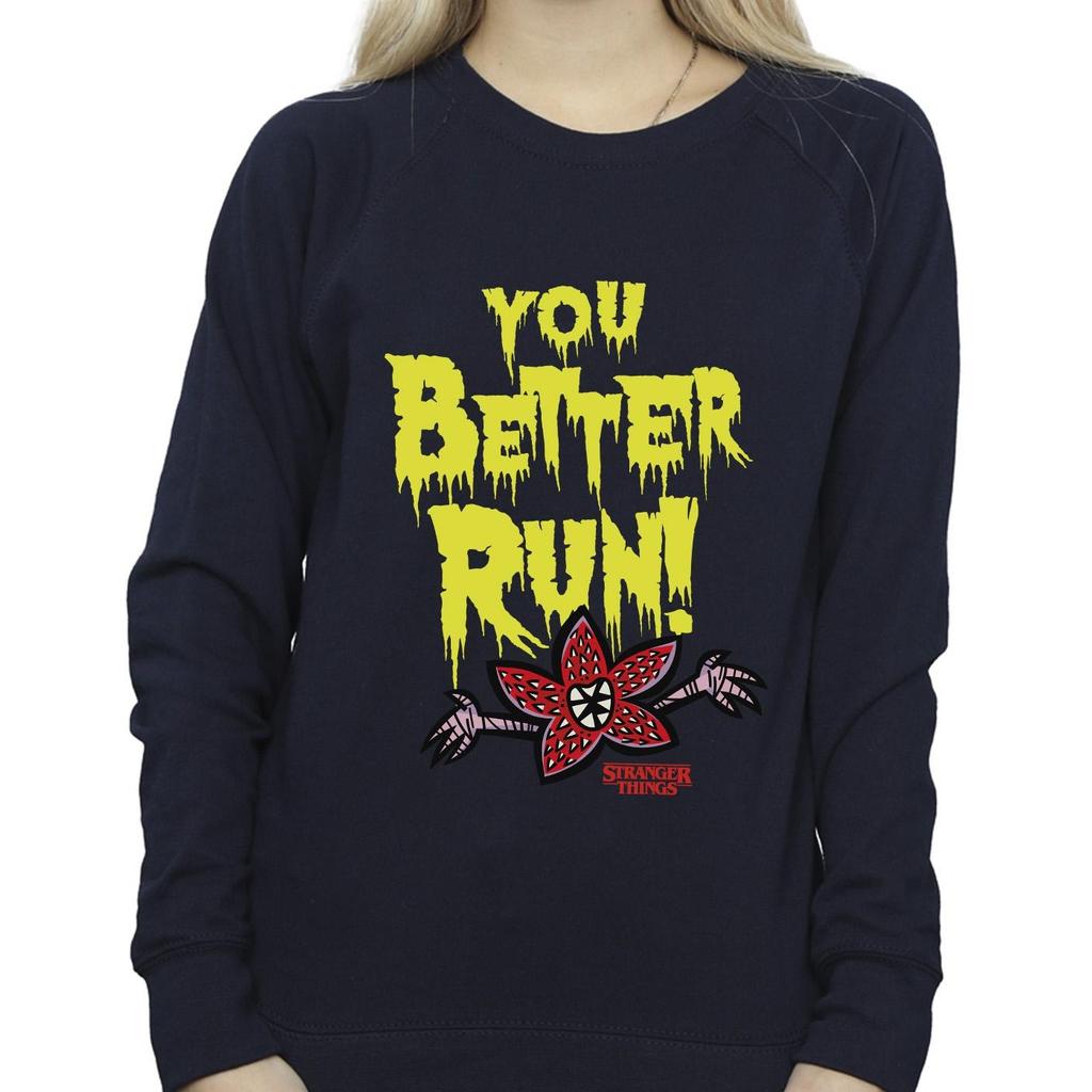 Netflix Womens/Ladies Stranger Things You Better Run Sweatshirt
