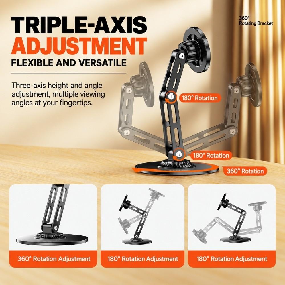 Rotatable Foldable Phone Holder Portable Desk Phone Mount New Magnetic Desktop Phone Stand