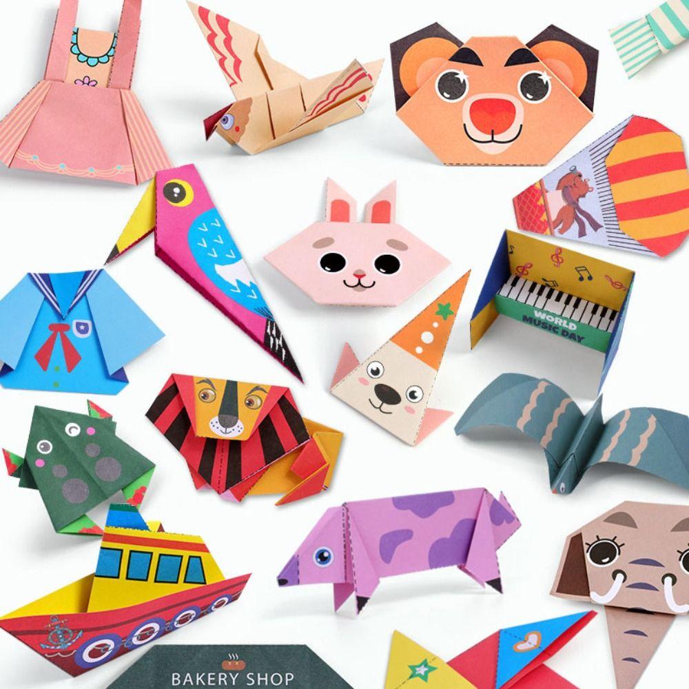 Paper Animal Handmade Origami Montessori Diy Paper-cut Book Kindergarten