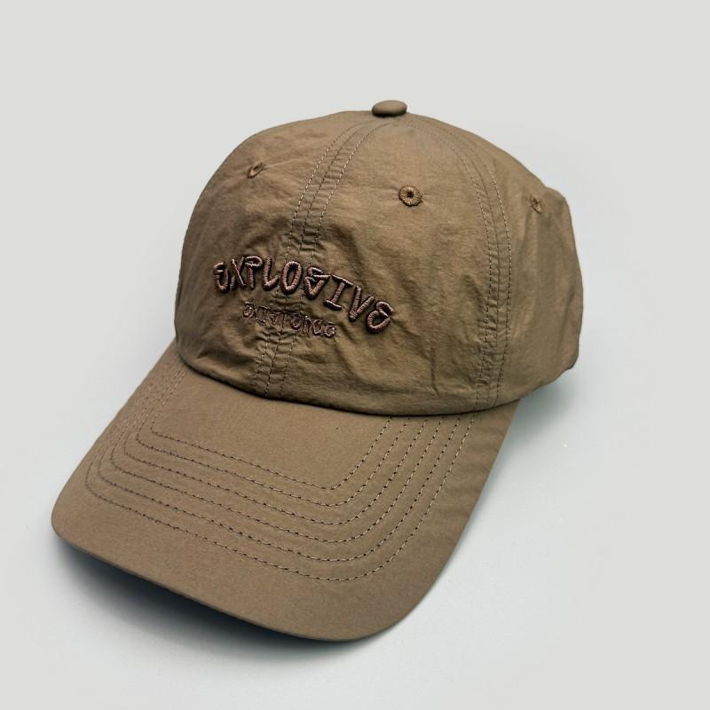 Embroidered Letter Retro Quick Dry Baseball Cap Unisex Couple Sun Hat Small Face