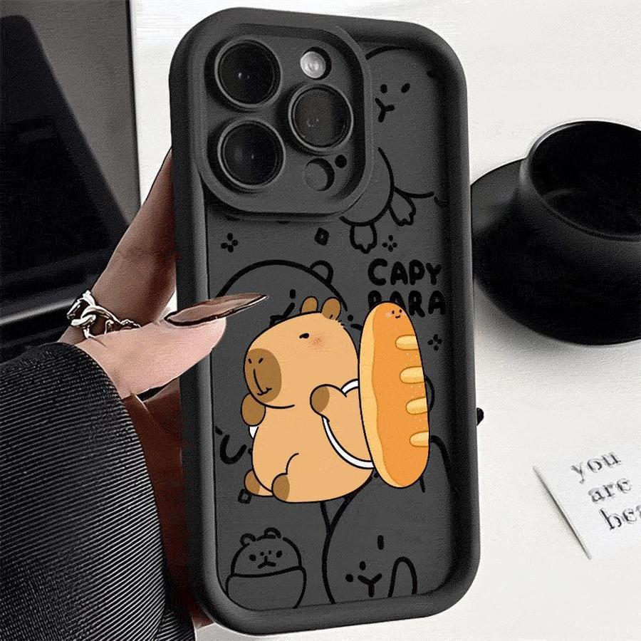 Милый чехол для телефона с капибарой для Realme C35 C30 C55 C67 11 12 C11 C12 C15 C20 C21 C31 GT3 8 7i 8i Narzo50 Capa Cover