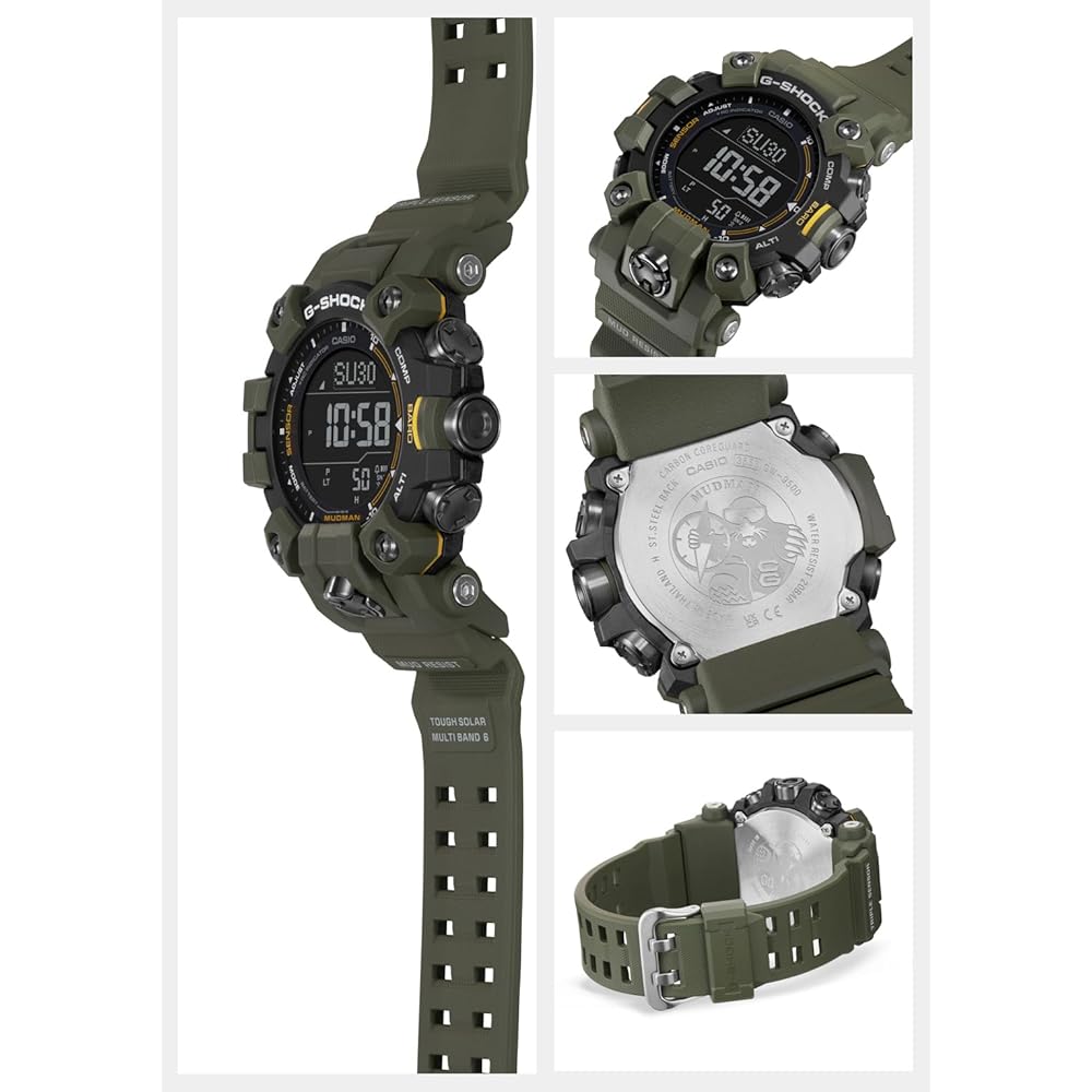 Casio G-Shock Mudman GW-9500-3JF Men's Watch Solar Powered Eco-Friendly Material Khaki