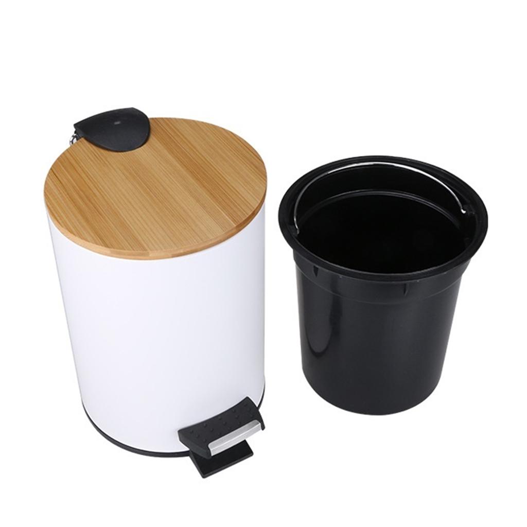 Черный роскошный мусорный бак для кухни, ванной, офиса, хранения, гостиной, мусорные баки, корзина с крышкой, органайзер для уборки, 5 л
