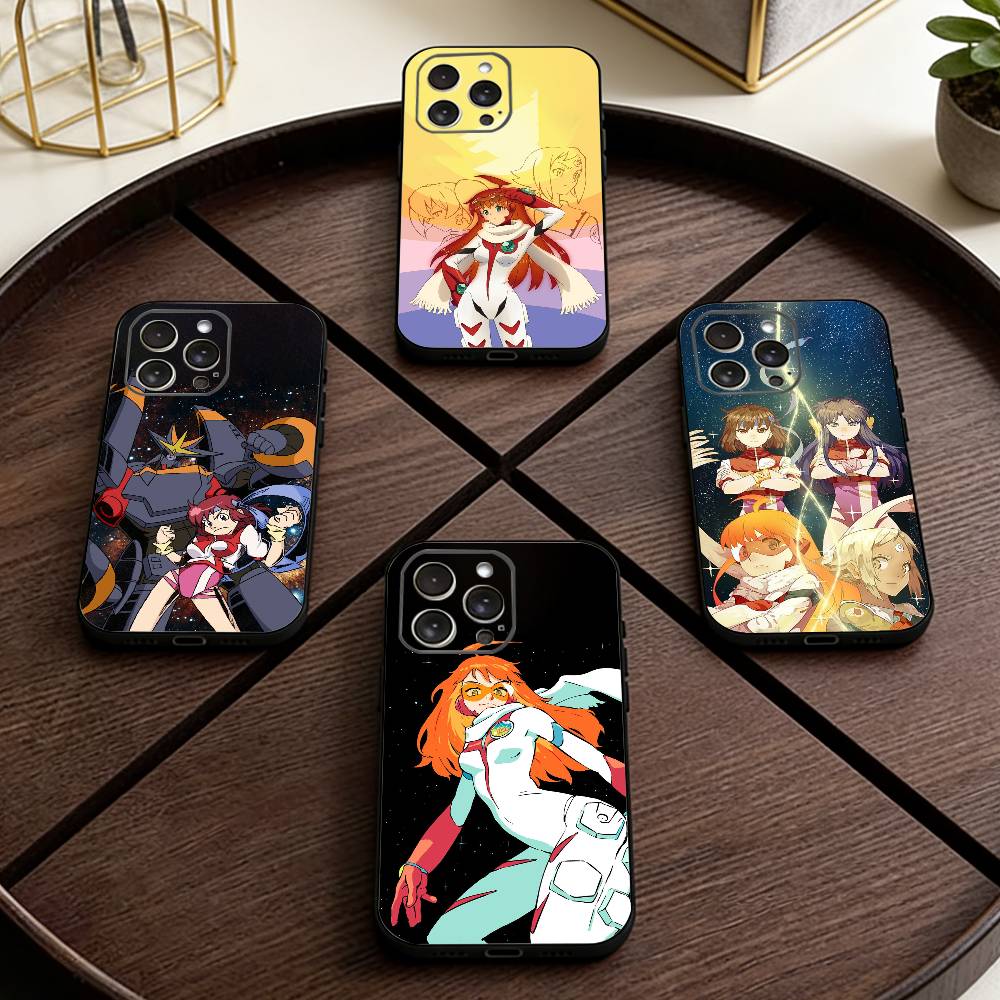 Diebuster Gunbuster Phone Case For iPhone 17,16,15,14,13,12,11 Plus,Pro Max,XS,Soft Silicone Black Cover