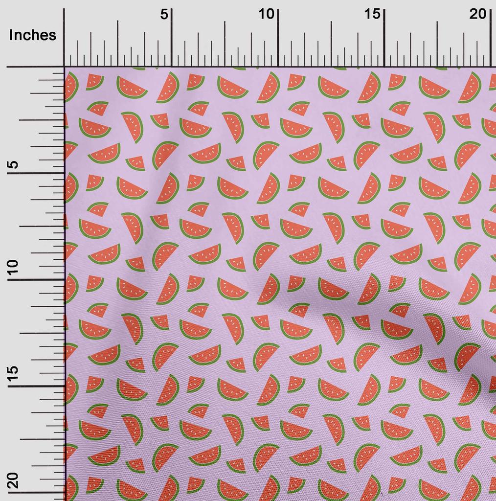 oneOone Cotton Flex Lavender Fabric Fruits Sewing Material Print Fabric By The Yard 40 Inch