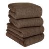 hiorie Made in Japan Face Set of Premium Staple Instant Senshu Specialty Towel Certified (Hiorie) Hotel-Style Towels, Classy, 4, Cacao, Fluffy,
