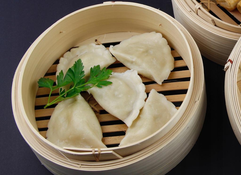 Bamboo Steamer Round 20Cm Double For Wok Pan Steaming
