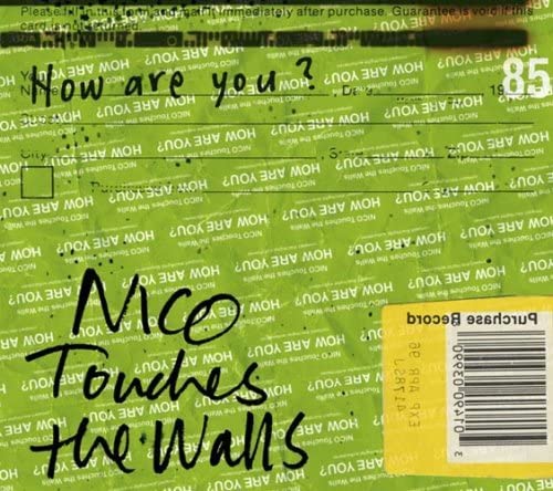 CD NICO TOUCHES THE WALLS How are you KSCL1184 Kioon 2007 Japan ObiJapanese PopRock Used