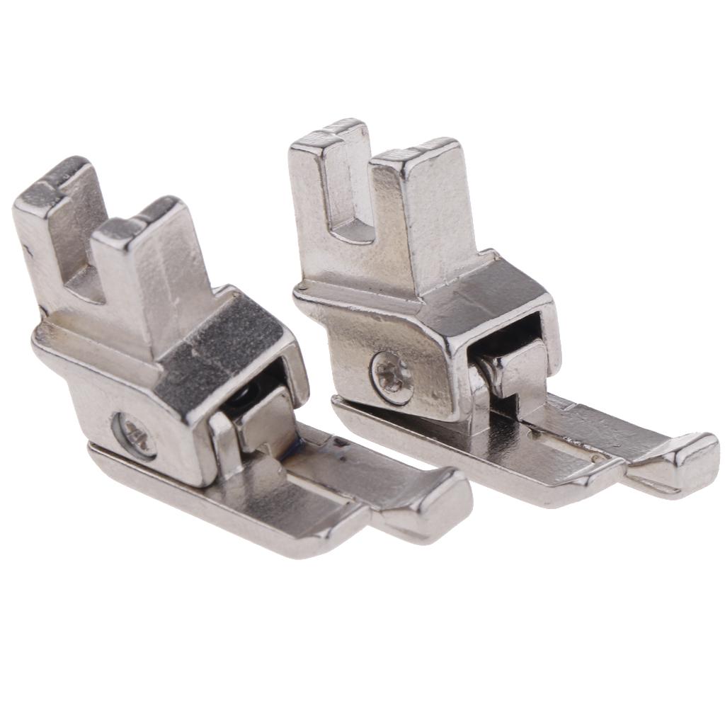 2pcs Right Compensating Top Stitch Presser Foot for Low Shank Sewing Machine