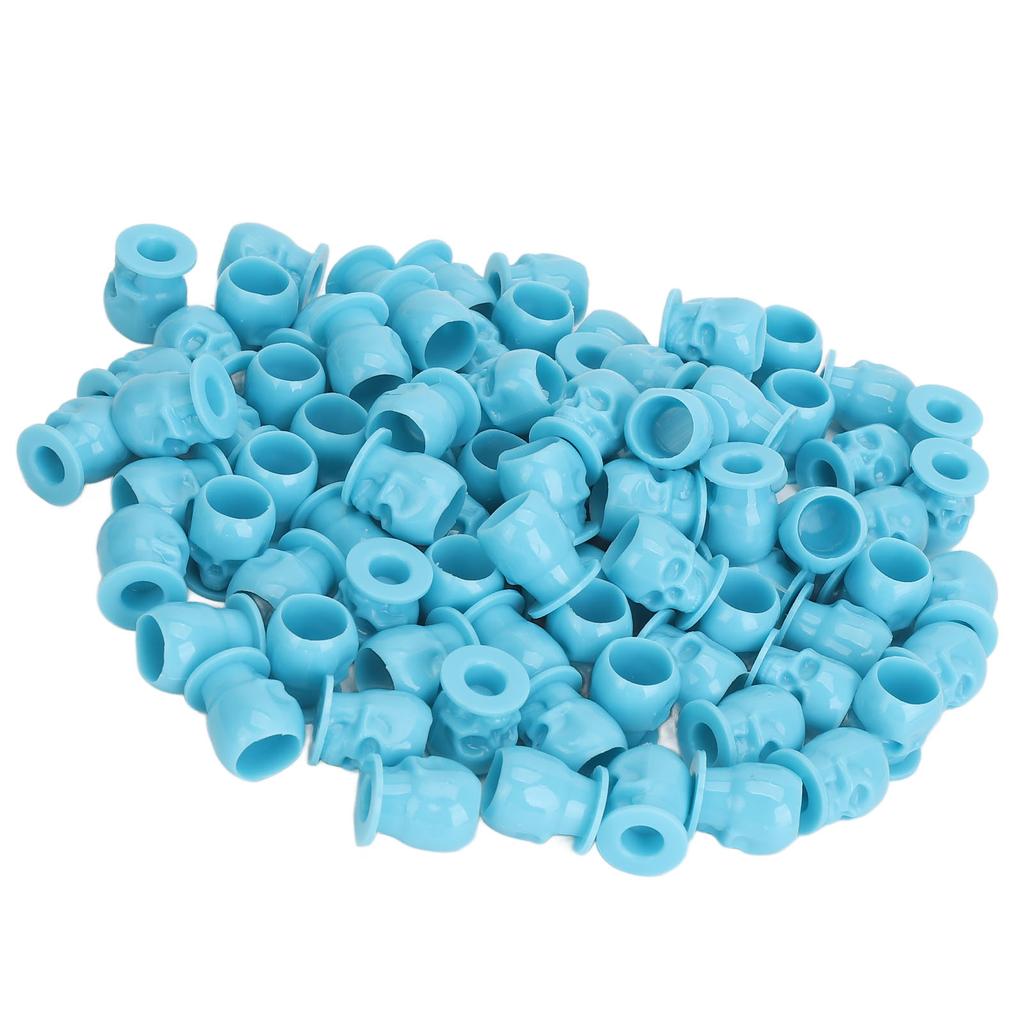 200pcs Tattoo Ink Cups Skull Shaped Stable Base Prevent Falling Off Microblading Pigment Cups