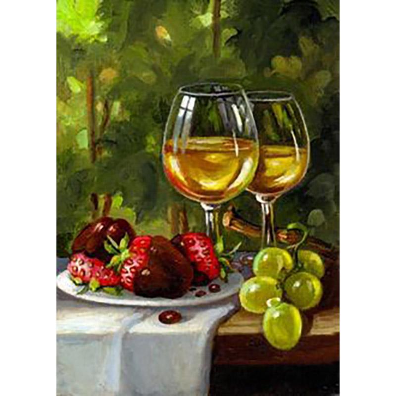 Floral Fruit DIY 5D Diamond Painting Full Round Drill Flower Diamond Embroidery Cross Stitch Mosaic Kits Wall Art Home Decor