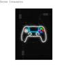 Иллюстрация геймпада для детской комнаты, Постеры с играми для мальчиков, Настенное искусство, Принты на холсте, Украшение комнаты, Картинки, Джойстик
