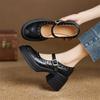 Fashion New Spring/summer Genuine Leather Mary Jane Shoes for Women Fashion Rivet Chunky Heel Round Toe Women Pumps Platform Shoes Women